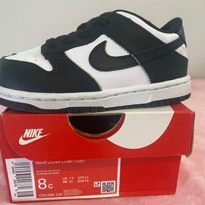 Toddler Dunk Low Black and White